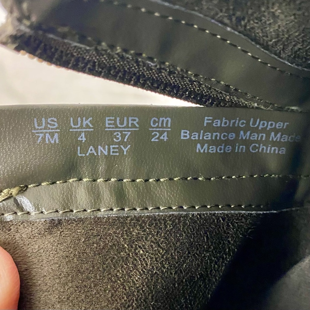 Dr. Scholl’s Laney Lug Booties Women’s Size 7M Vegan Olive Green/Brown - Picture 11 of 12